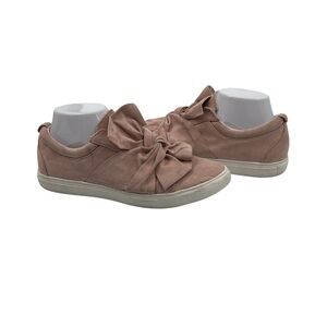 Kenneth Cole Reaction Blush Suede Bow Fashion Sneakers Size 8 1/2 Women’s